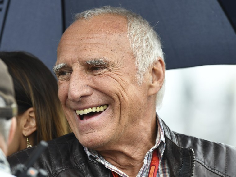 Red Bull co-founder Dietrich Mateschitz attends the start of the Formula One Grand Prix in Spielberg, Austria, on July 3, 2016.