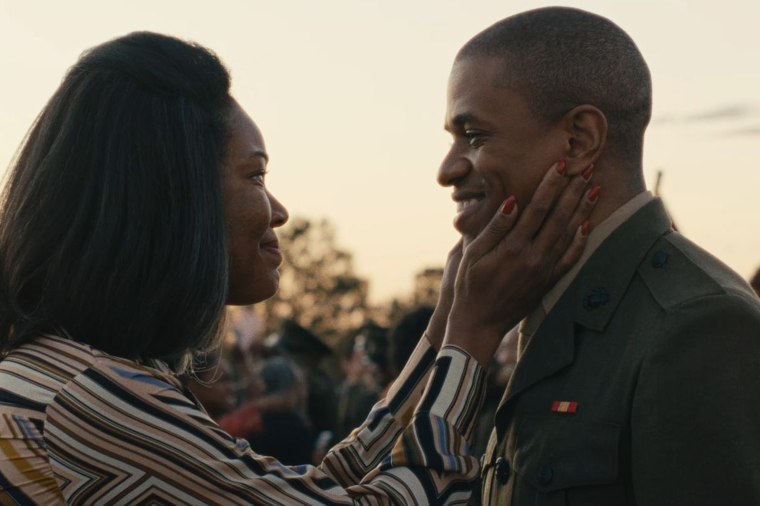 Gabrielle Union and Jeremy Pope in "The Inspection."