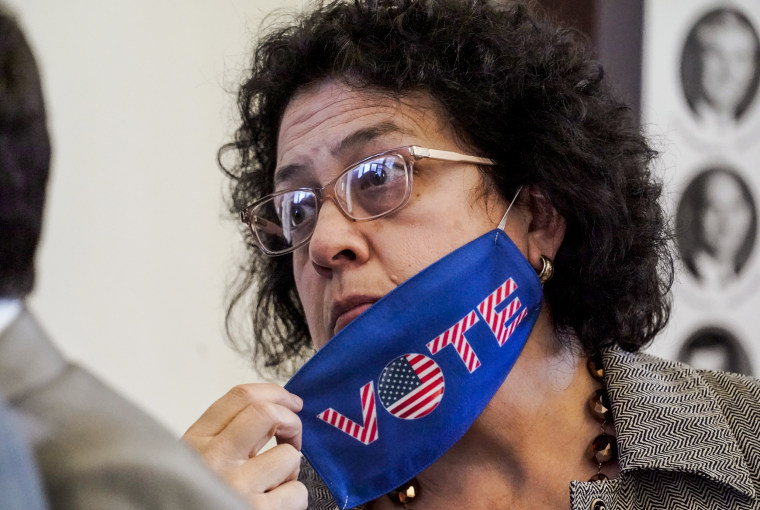 State Rep. Celia Israel, D-Austin, listens to fellow lawmakers in the House Chamber in Austin on May 6, 2021.