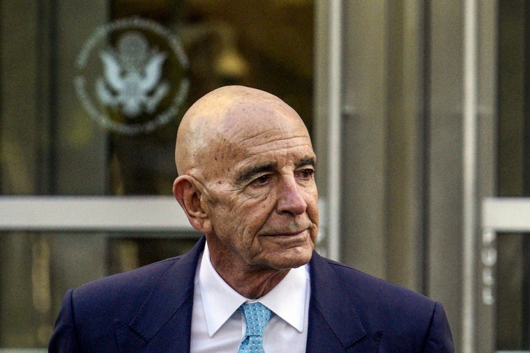 Tom Barrack exits Brooklyn Federal Court on Oct. 21, 2022, in New York.