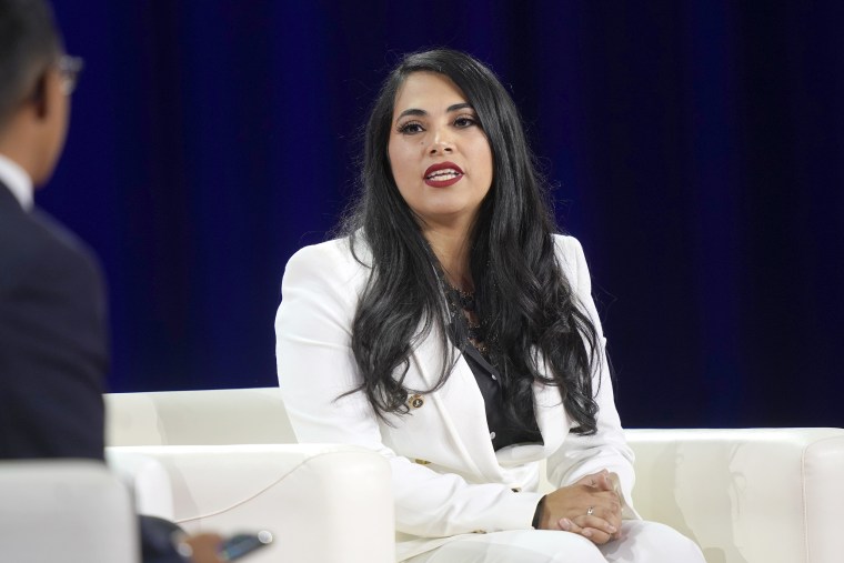 Rep. Mayra Flores, R-Texas, speaks at the Conservative Political Action Conference (CPAC) in Dallas, Friday, Aug. 5, 2022.