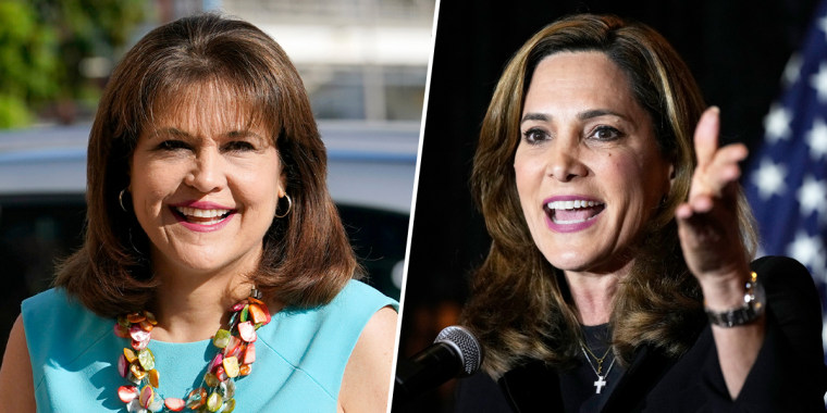 Annette Taddeo and Rep. Maria Elvira Salazar.