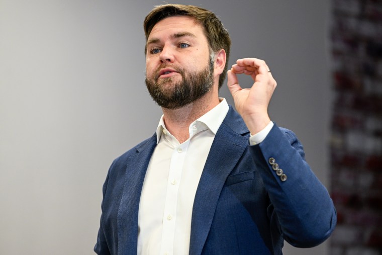 Ohio Senate candidate J.D. Vance speaks at the Butler County GOP headquarters