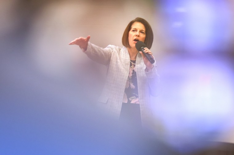 Sen. Catherine Cortez Masto, D-Nev., in Las Vegas on Oct. 16, 2022.