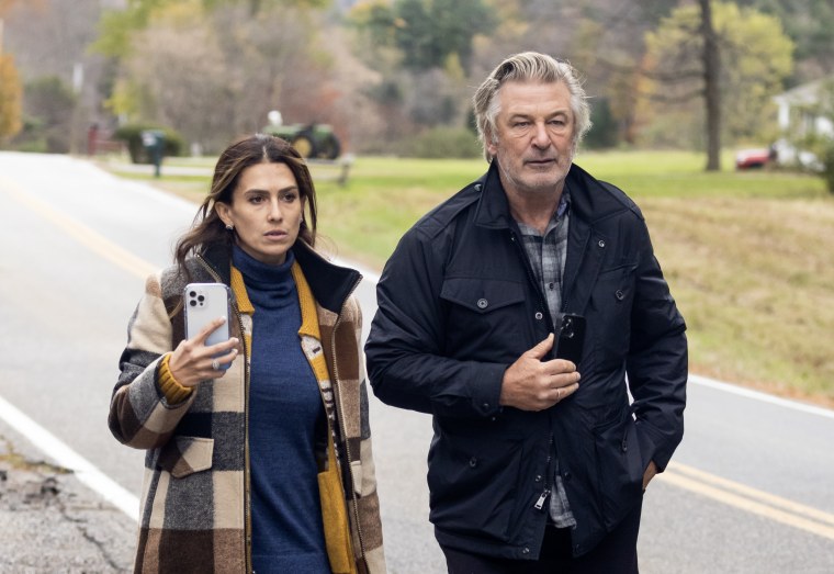 Image: Hilaria Baldwin and Alec Baldwin speak for the first time regarding the accidental shooting that killed cinematographer Halyna Hutchins, and wounded director Joel Souza on the set of the film "Rust", on October 30, 2021 in Manchester, VT. 