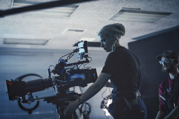 Image: Director of photography Halyna Hutchins on the set of "Archenemy" on Dec. 17, 2019, in Los Angeles, Calif. Hutchins was fatally shot by Alec Baldwin on the  set of the western film "Rust" in October, 2021.  