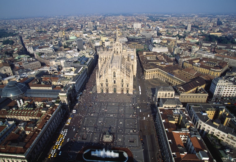 Piazza del Duomo in Milan. 