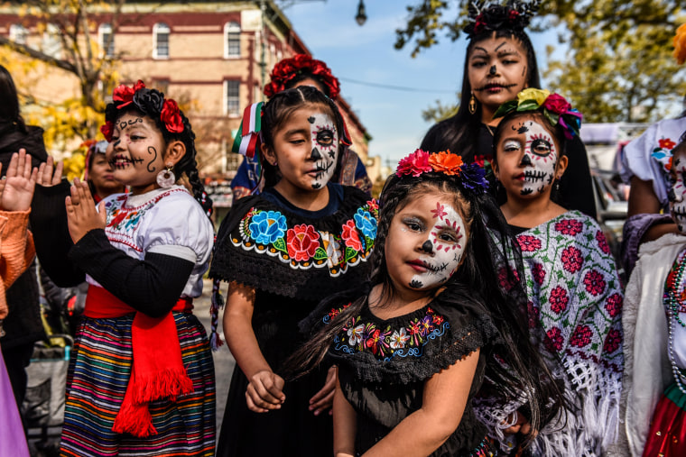 The Day of the Dead parade on Oct. 30, 2022, in Brooklyn, N.Y.
