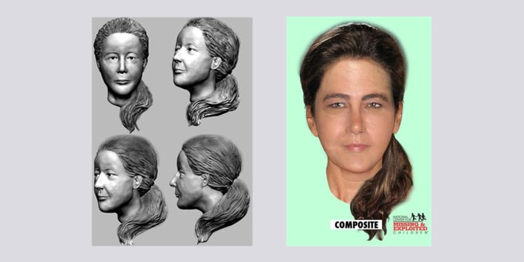 A composite released from the Center for Missing and Exploited Children to aid in identifying a white female, nicknamed 