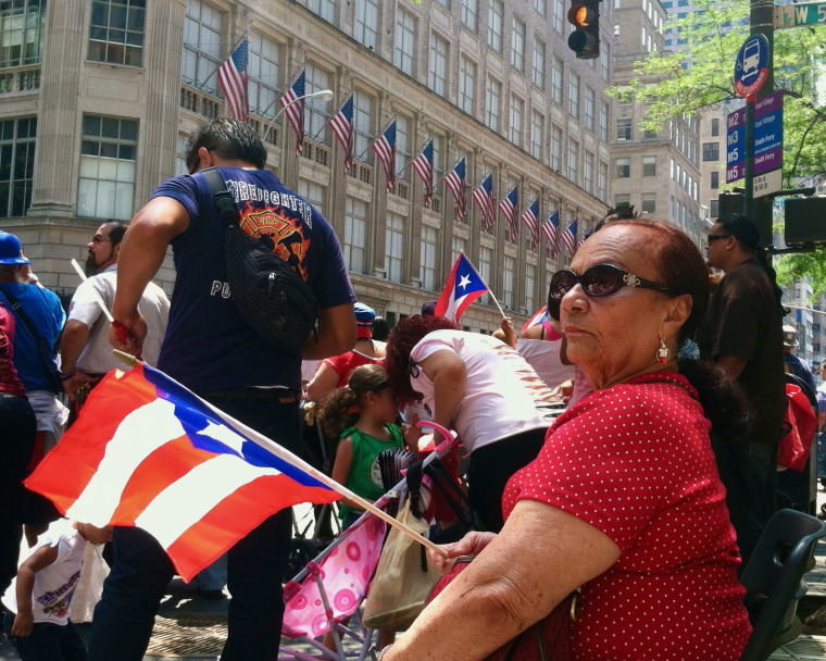 Although her times in Puerto Rico were hard, she waved that flag with pride. 