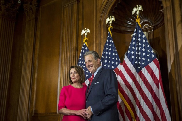 Nancy Pelosi y su esposo, Paul Pelosi, el 3 de enero de 2019 en Washington.