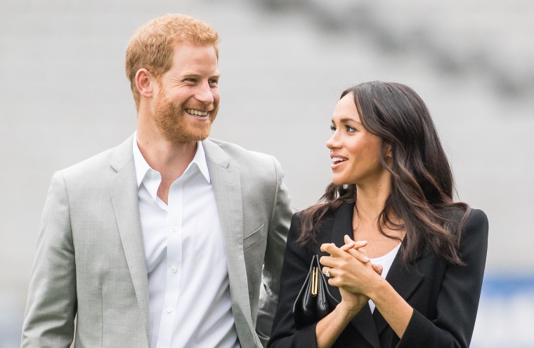 Prince Harry, Duke of Sussex and Meghan, Duchess of Sussex visit Croke Park