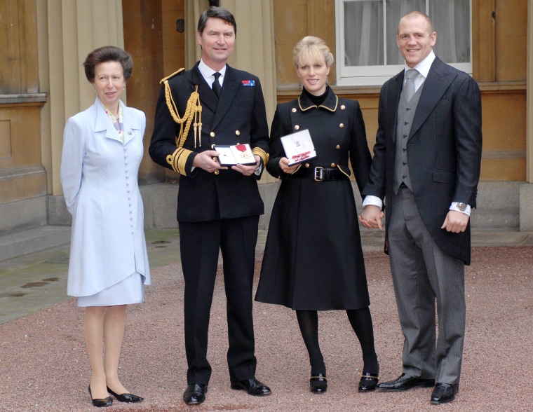 Zara Phillips Receives MBE at Buckingham Palace