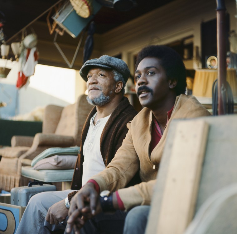 Redd Foxx (left) and Demond Wilson on "Sanford and Son."