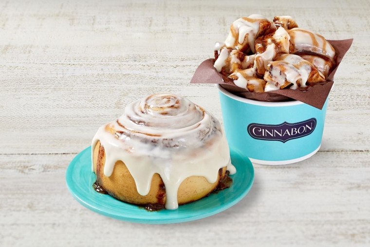 Cinnabon is celebrating National Cinnamon Roll Day by giving out free treats