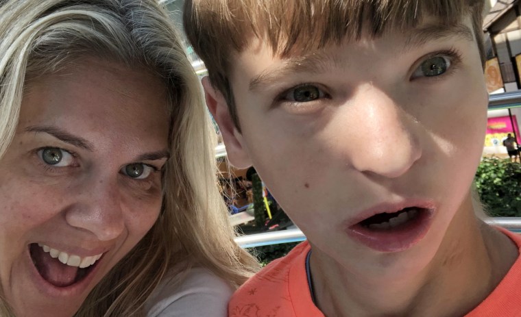 Erica Blit is speaking out after her 15-year-old son, who has severe disabilities and is non-verbal, was moved to the back of a theater for making what she called "happy noises." 