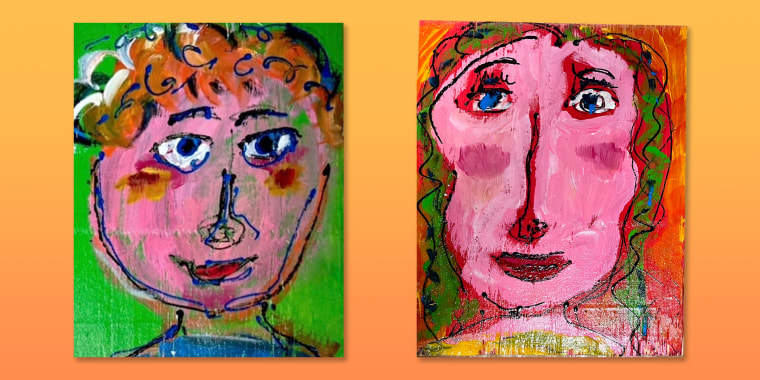 One day I even painted portraits of two of the children and put them in their mailbox.