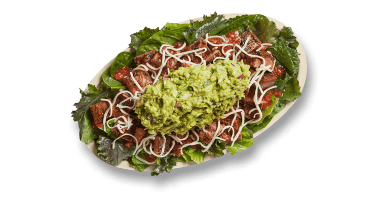 McGowan says that this high protein lifestyle bowl from Chipotle is great for making one order into two meals.