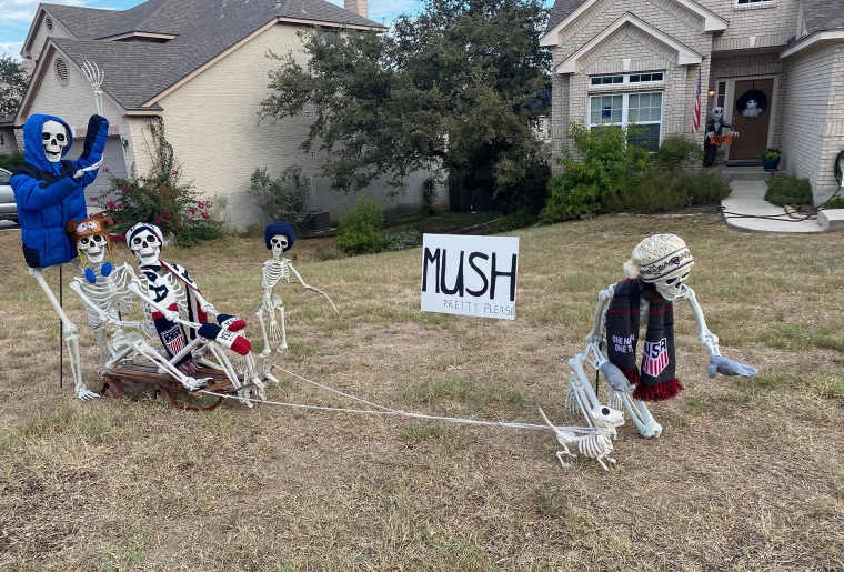 Halloween home run! Check out this Astros skeleton display