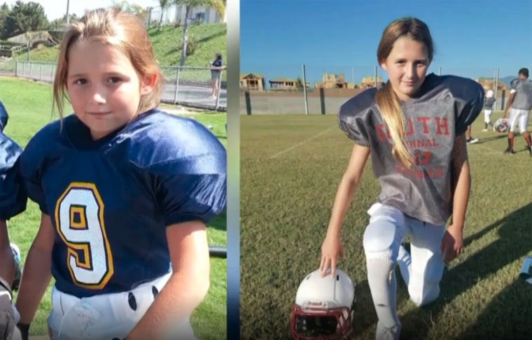 Bella Rasmussen has loved football and dreamed of scoring a touchdown in a varsity game since her days as a youth player.