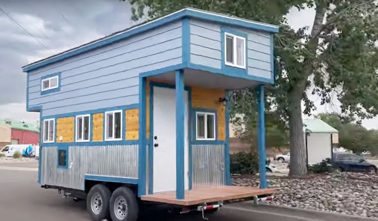 A 14' tiny home featured on Holy Ground Tiny Homes' YouTube channel. 
