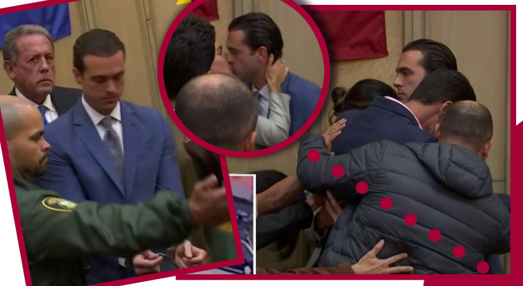 Pablo Lyle y su esposa Ana Araujo se despidieron con un beso en la boca