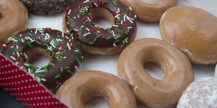 Three types of Krispy Kreme doughnuts will be available at certain McDonald's locations.