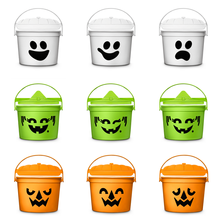 Mcdonalds halloween buckets through the years
