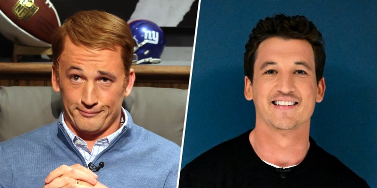 The resemblance is uncanny! Miles Teller totally looked like Peyton Manning in his "SNL" skit.