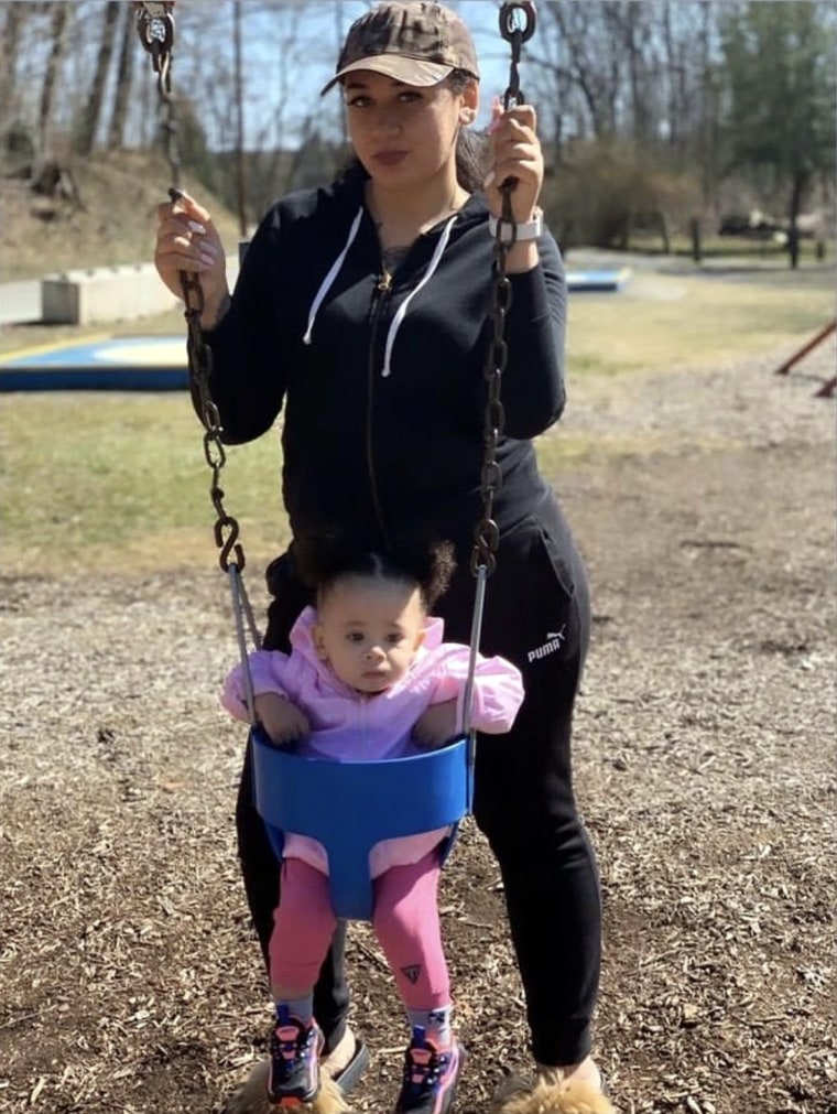 Jillian, pictured here with her daughter, is pregnant with her second child.