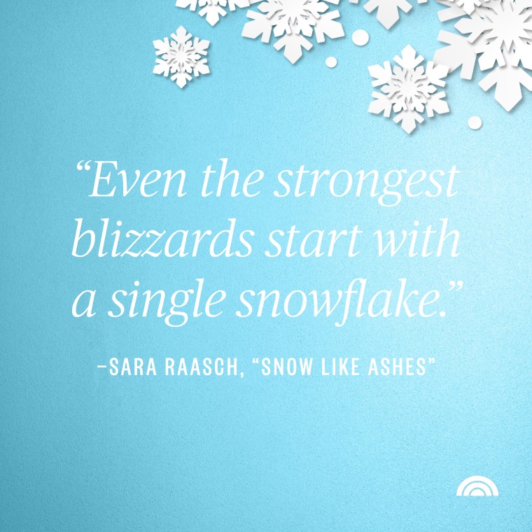 even the strongest blizzards start with a single snowflake