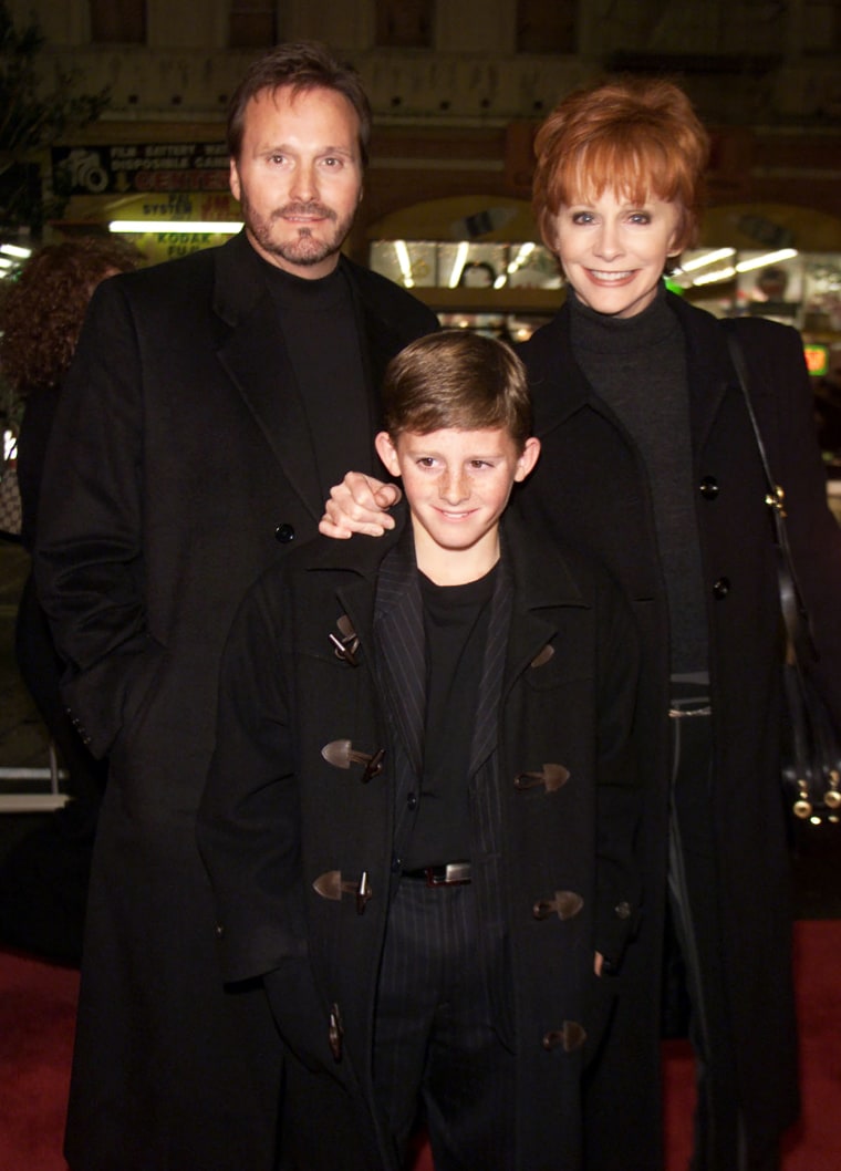 Reba McEntire and ex-husband Narvel Blackstock and their son Shelby