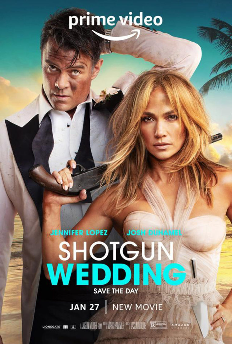 The poster for "Shotgun Wedding," arriving on Amazon Prime on Jan. 27.