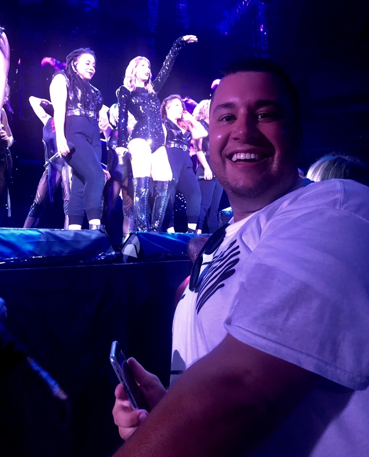 Nicholas D'Amico at the Reputation stadium tour.