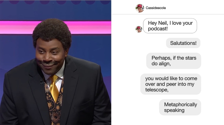 Kenan Thompson repeated his impression of Neil DeGrasse Tyson for 
