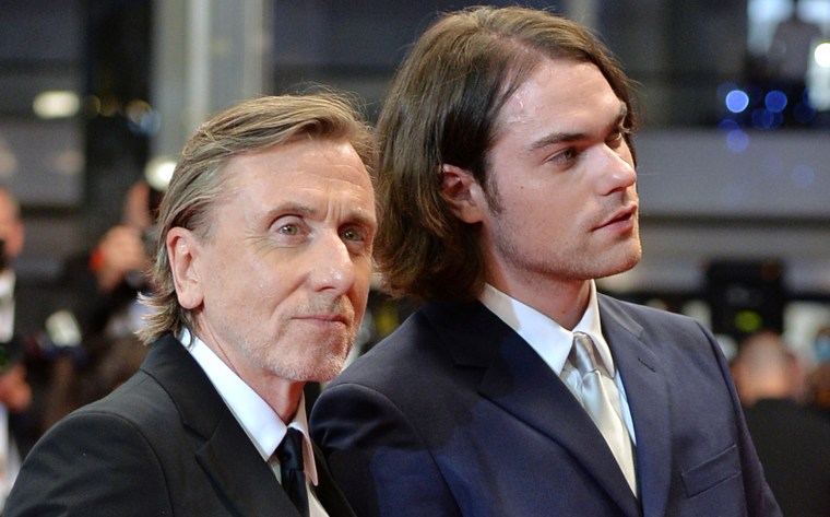 Tim Roth and his son Michael Cormac Roth 
