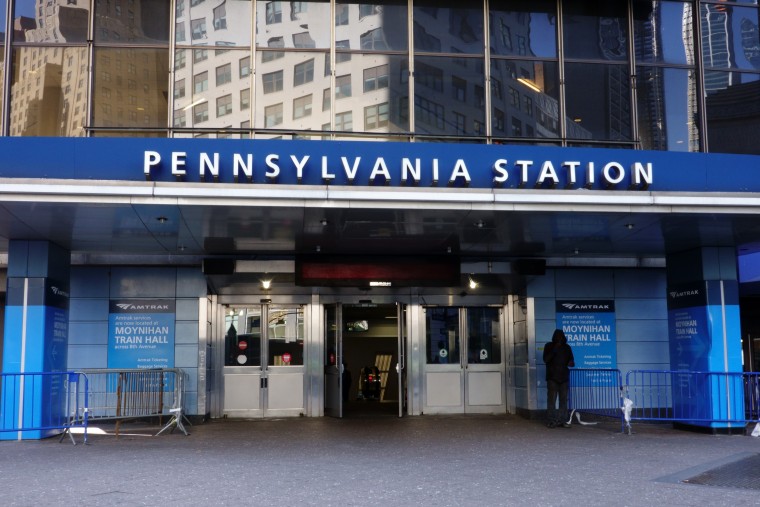Entrance to Penn Station, Manhattan, New York