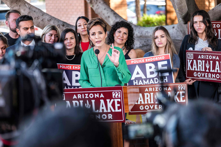Arizona GOP nominee Kari Lake mocks attack on Paul Pelosi at campaign event