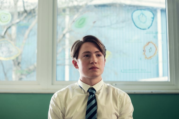 Kit Connor as Nick Nelson in the Netflix production 'Heartstopper'.