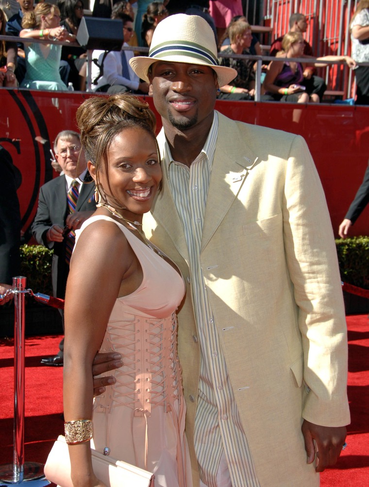 Siohvaughn Funches and Dwyane Wade in Hollywood, Calif., in 2006. 