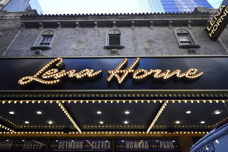 Broadway theater renamed in honor of late actress and civil rights activist Lena Horne in, New York, on Nov. 2, 2022. 