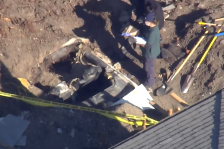 Investigators say they have yet to find human remains inside a car found buried in a San Francisco area backyard.