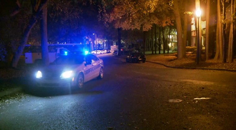 Charlotte-Mecklenburg Police at the scene after a report of a person being shot.