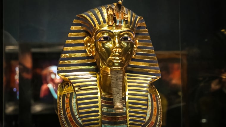 King Tutankhamun's death mask.