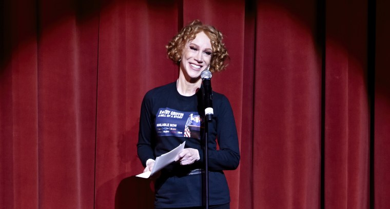 Kathy Griffin performs at 2019 Best In Drag Benefiting Aid for AIDS at Orpheum Theatre on October 06, 2019 in Los Angeles.