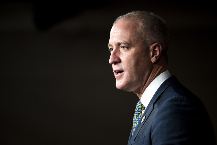  Rep. Sean Patrick Maloney, D-N.Y., speaks during the House Democrats quality    league  successful  the Capitol connected  Tuesday, February 8, 2022.