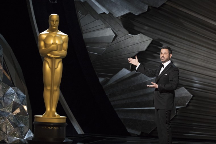 Jimmy Kimmel hosts The Oscars on March 4, 2018.
