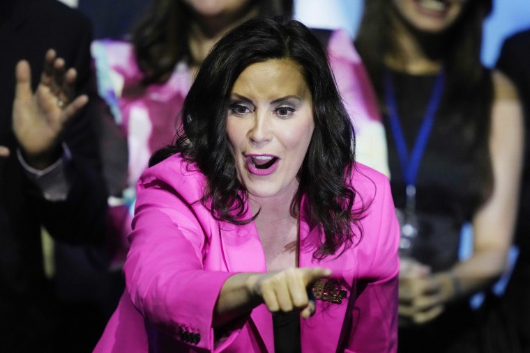 Michigan Gov. Gretchen Whitmer on Tuesday night in Detroit. 