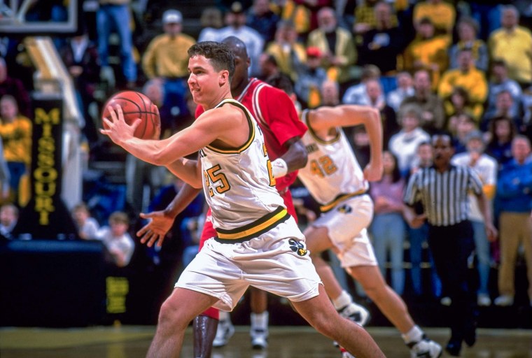 Missouri Tigers Jed Frost on February 26, 1994.