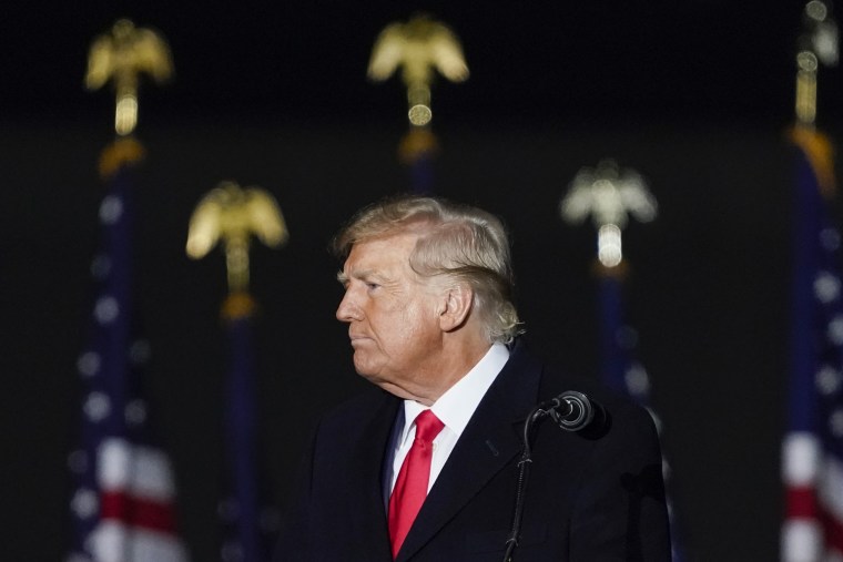 Donald Trump during a 'Save America' rally in Vandalia, Ohio, on Nov. 7, 2022.